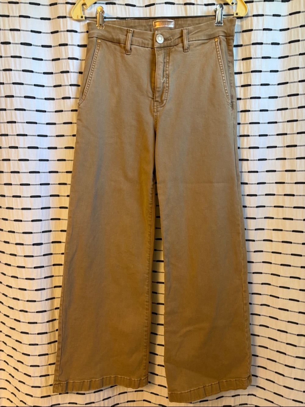 Kut from the Kloth MEG High Rise Wide Leg Pants in Tan